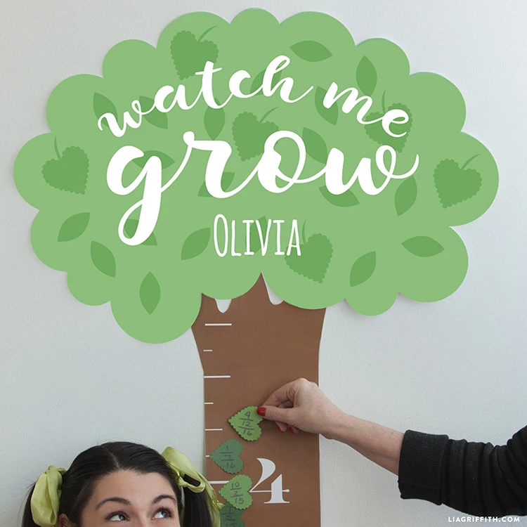 Custom Paper Height Measure Growth Chart Ruler