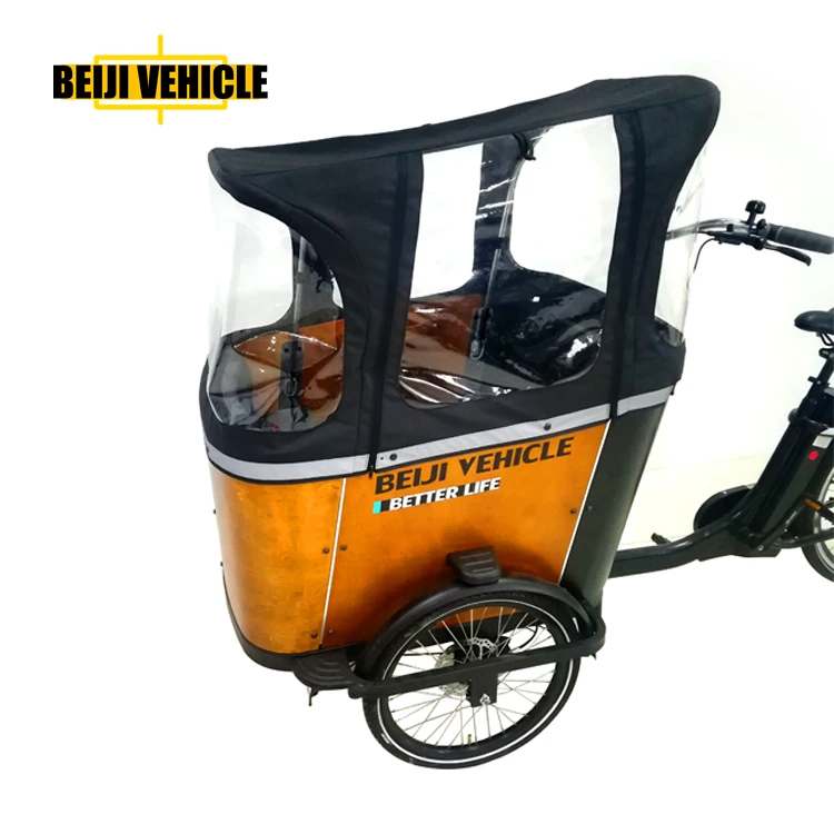 CE certification 3 wheel bakfiet cargo bike bicyclette triporteur