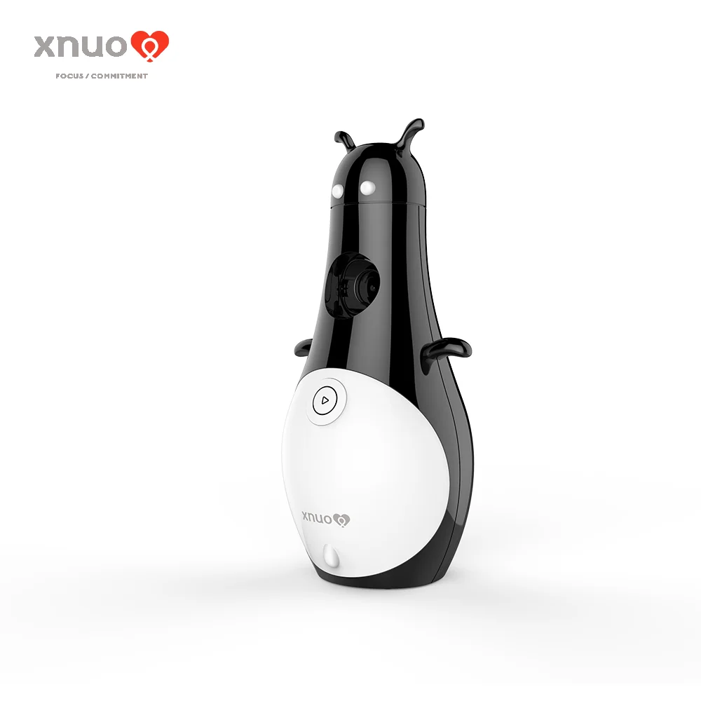 
Cartoon design child use portable nebulizer for traveling 