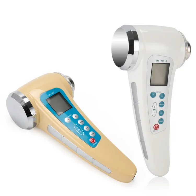 Portable handheld ion ultrasound   beauty machine  SC396    Facial Firming  Led Light Therapy   Device
