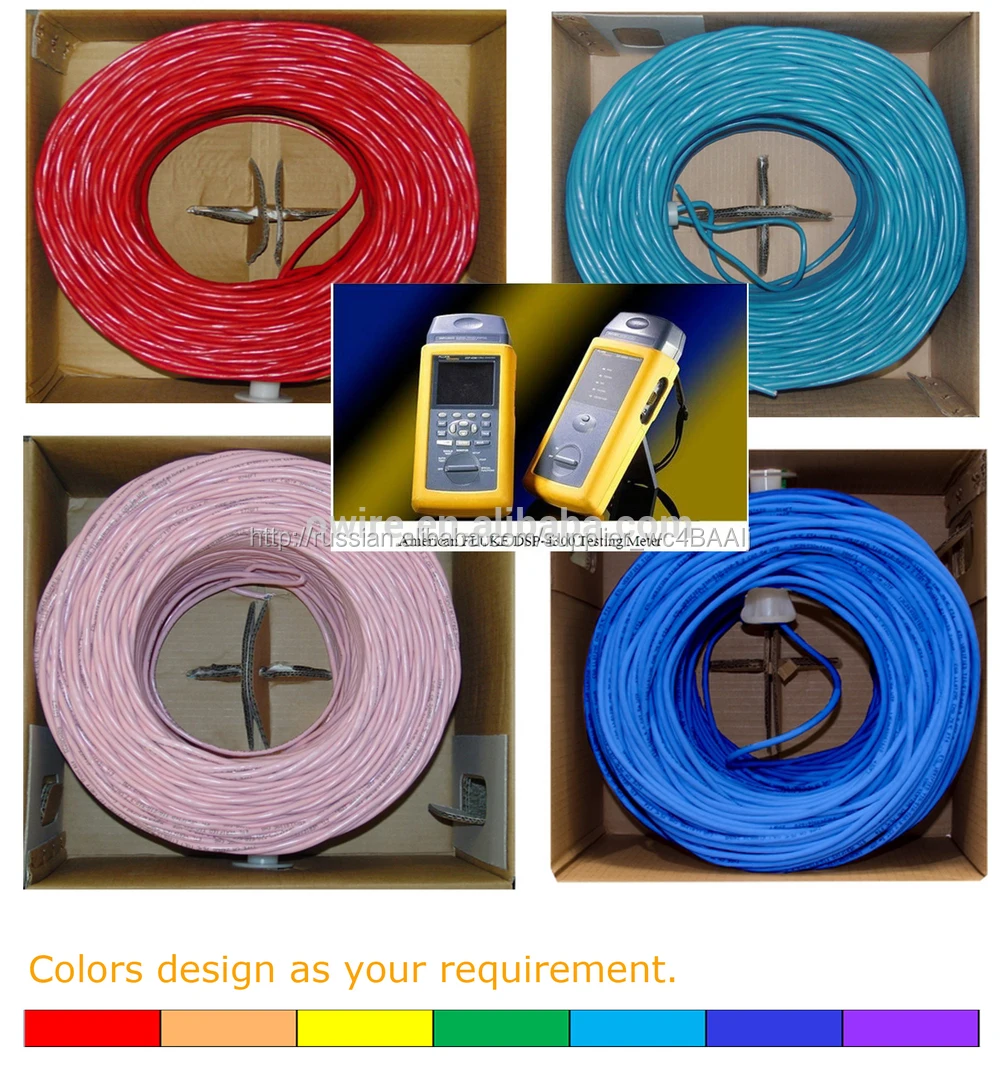 Высокое качество Cat6 UTP кабель случайностью тест Ethernet кабель в бухтах