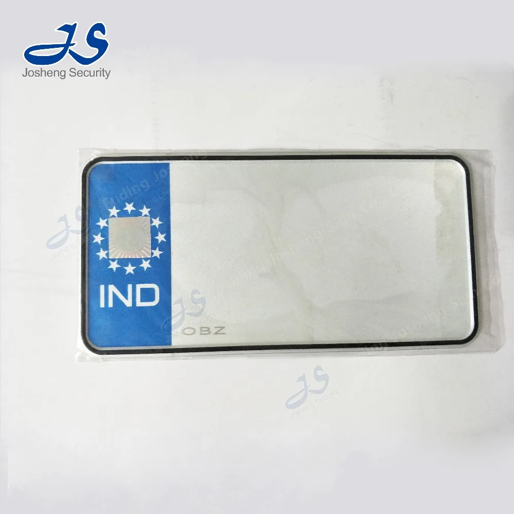 
Indian blank license plate 