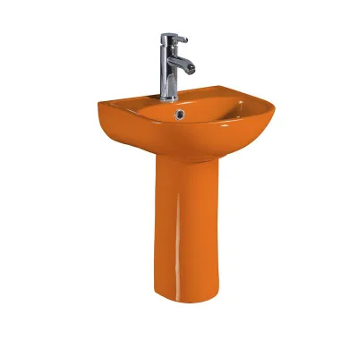 Small size bathroom wash hand ceramic pedestal basin for children