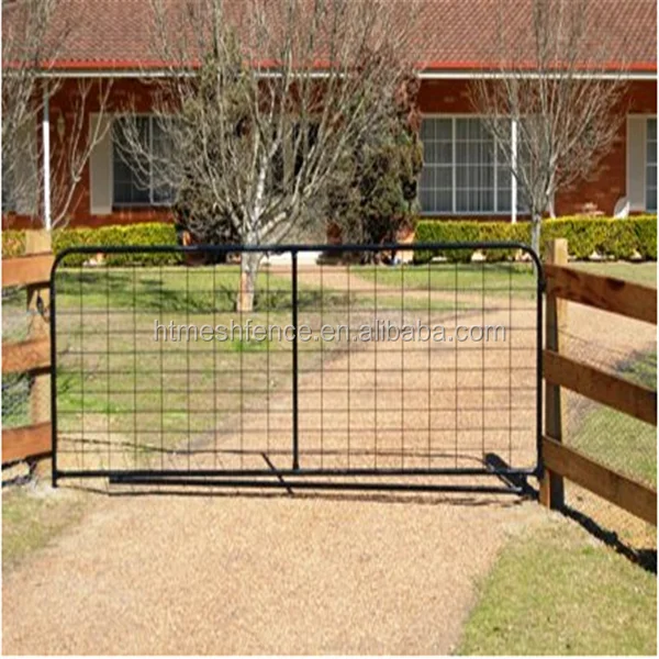 Горячеоцинкованные циклонные сетчатые фермерские ворота тяжелые сварные 1 05x3 66