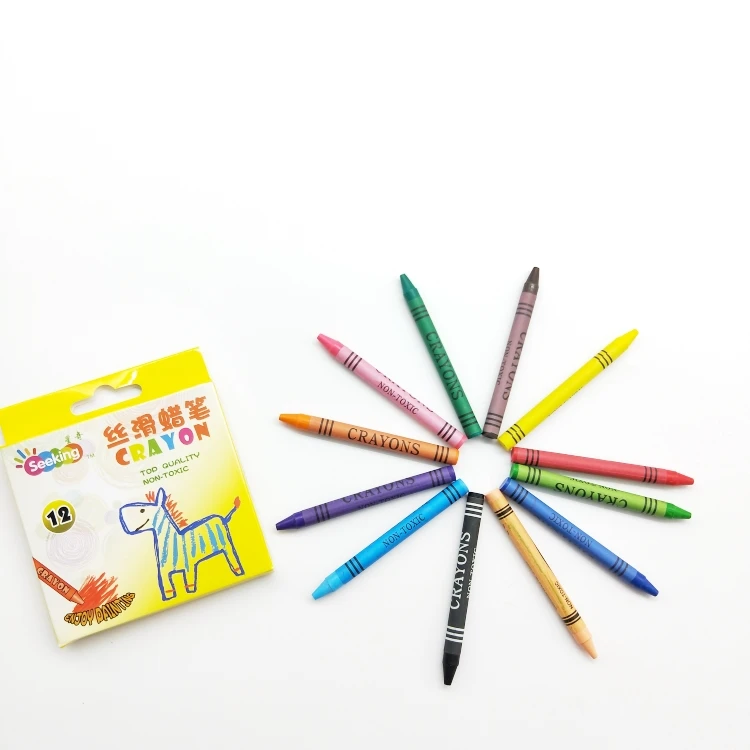 6 colors 12 colors kids craft set crayon colour painting kindergarten gift set