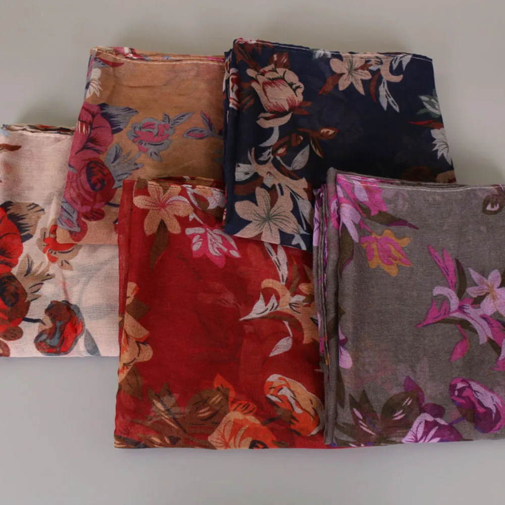 
Zakiyyah VS042 Hot sales Voile Scarf Women Hijab Summer Breathable Head hijab with printing 