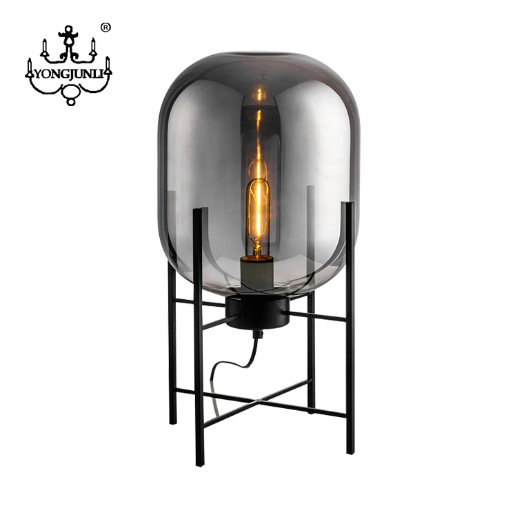 Cheap creative minimalist tportable luminaire simple round industrial bedside art deco table lamp