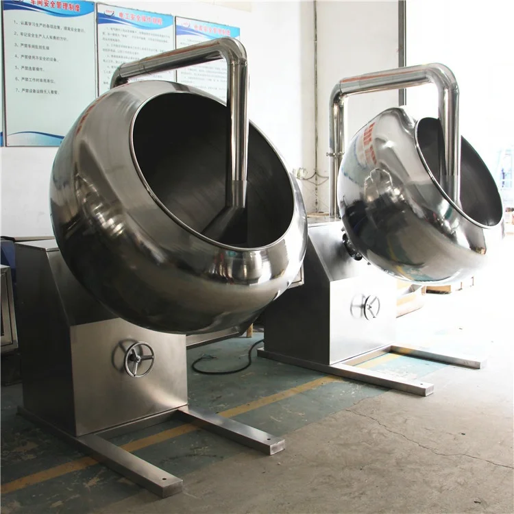 wide output range commercial industrial Pear shape coating pan machine