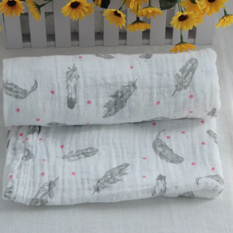 100 x 100 см / 120 x 120 см аден анаис муслин пеленальные одеяла перо младенческая новорожденный хлопка марли пеленать полотенце 2 размеры