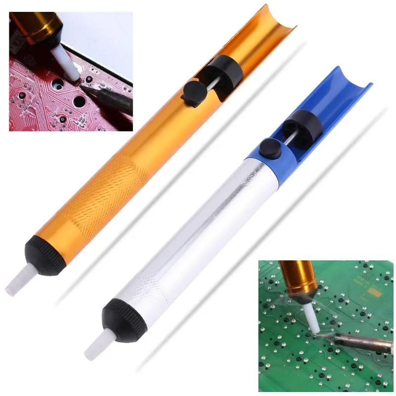 1pcs Metal Solder Sucker Desoldering Pump Removal Vacuum Soldering Iron Desolder Suction Tin Pen Hand Tools Welding Tools