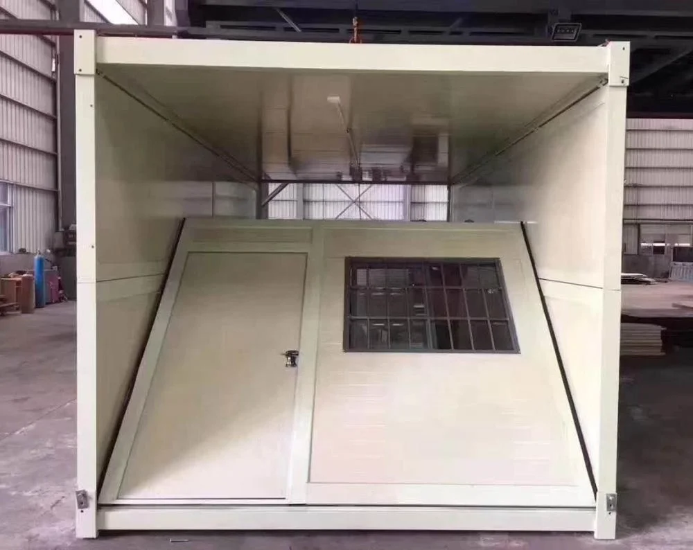 Factory ready made portable fold out container home 20 ft folding house container home