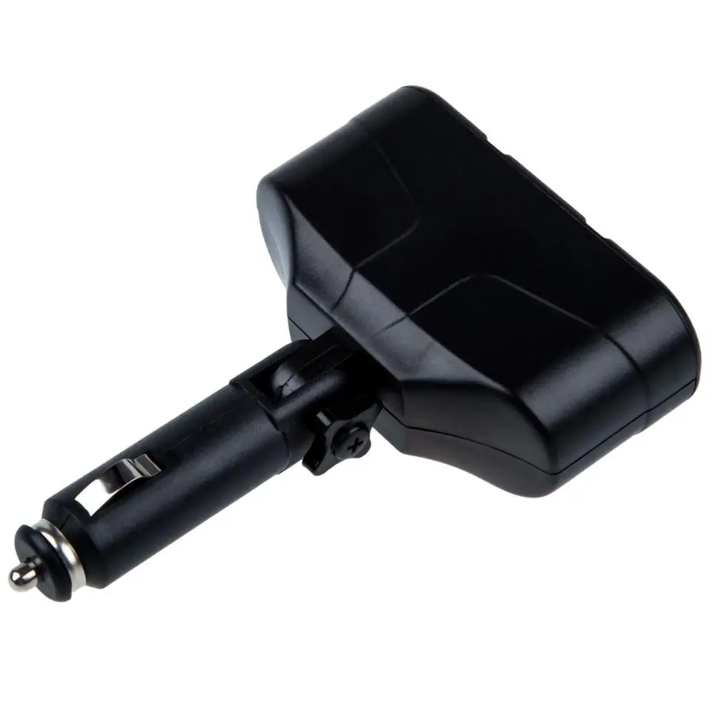 3 Socket Way Cigarette Lighter Power Adapter Splitter Universal Charging Auto Car Styling 2 Dual USB Ports Car Charger DC 12 24V