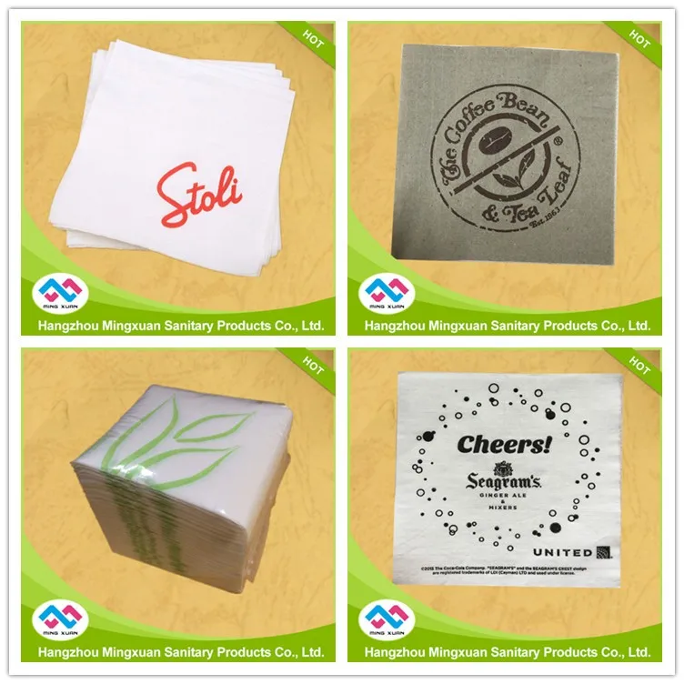 Одноразовые Коктейльные салфетки с индивидуальным принтом оптом