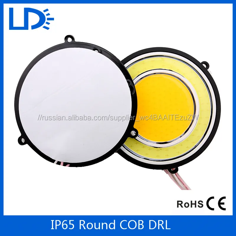 Универсальный авто drl гибкие СВЕТОДИОДНЫЕ Фары Дневного Света COB День Огни Мягкая DRL, Пригодный Для Honda Toyota VW