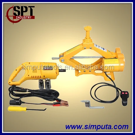 
2T Electric Car Jack and wrench kit automatic repair tools 
