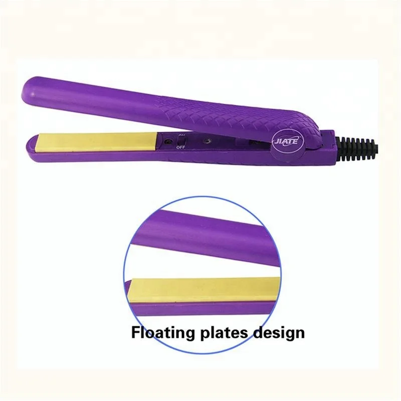 
Portable Convenience Mini Car Charger Hair Straightener Flat Iron Colorful Iron 