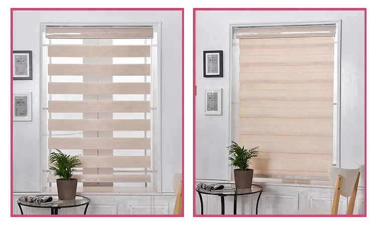 Polyester Fabric Cheapest Zebra Korea Combi Blinds Made In China