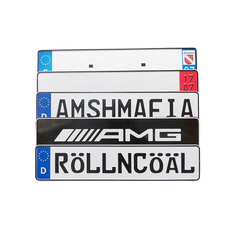 Индивидуальный дизайн декоративные евро номерной знак автомобиля номерной знак