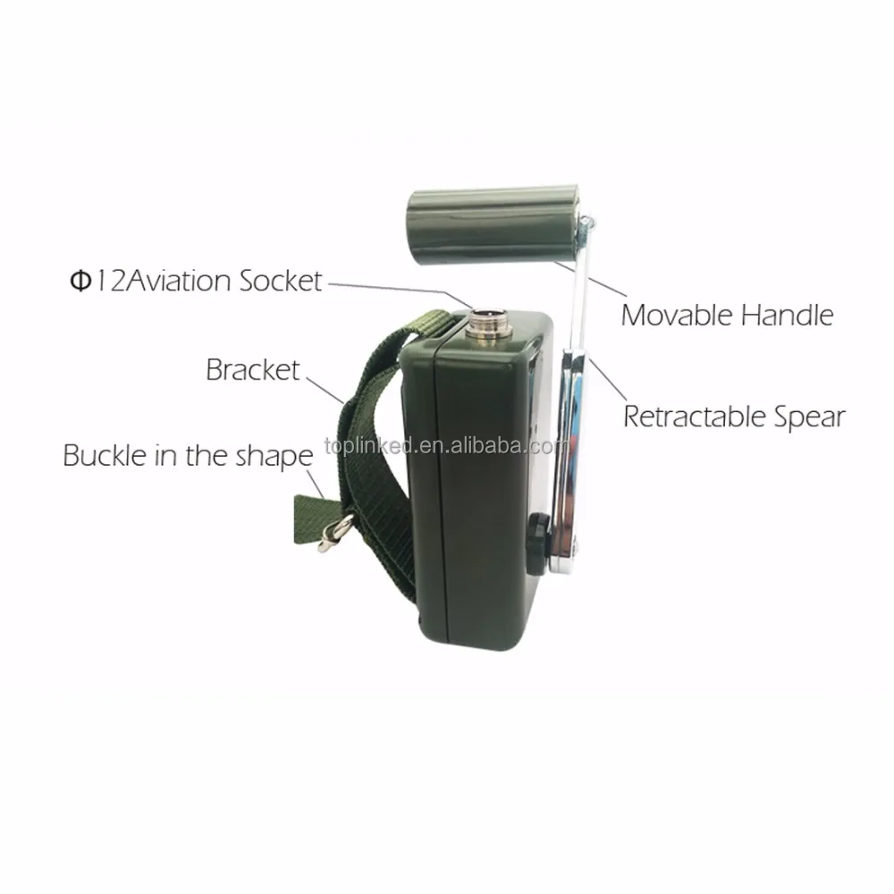 Portable Hand Crank Power Generator with Voltage Regulator Lightweight Easy-to-use Security Product