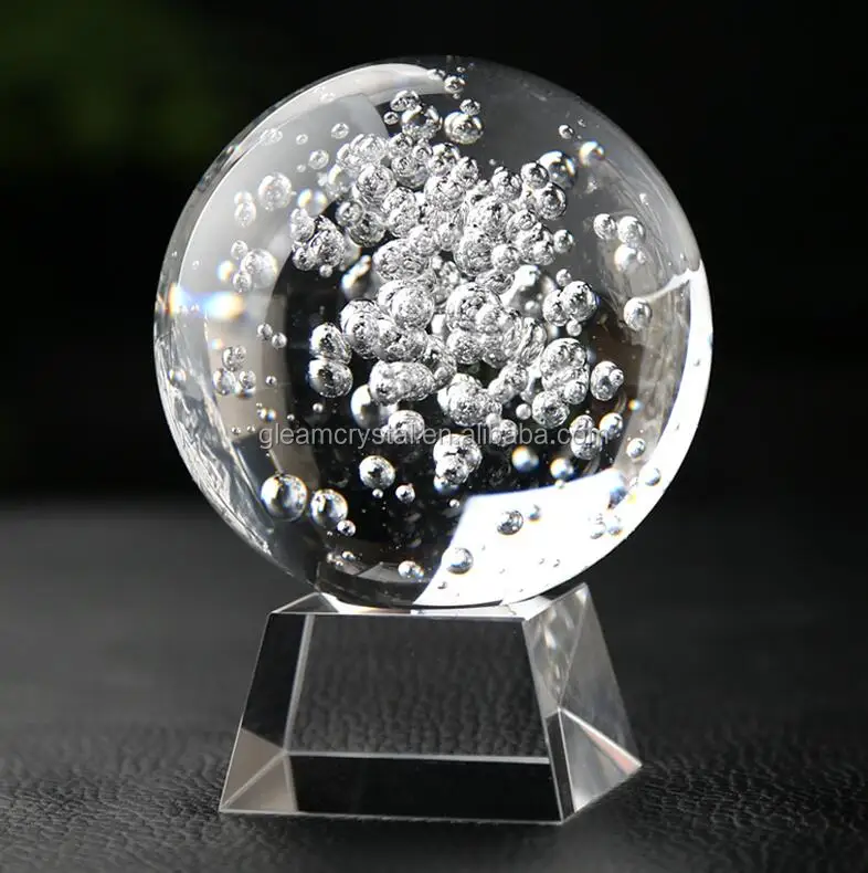 Clear Wholesale K9 Crystal Ball Glass Football Ball