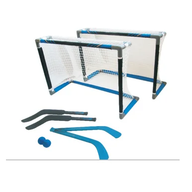 Kids Hockey Goal Net with Portable DIY Ice Hockey Target, Mini Size Suit for Children Game