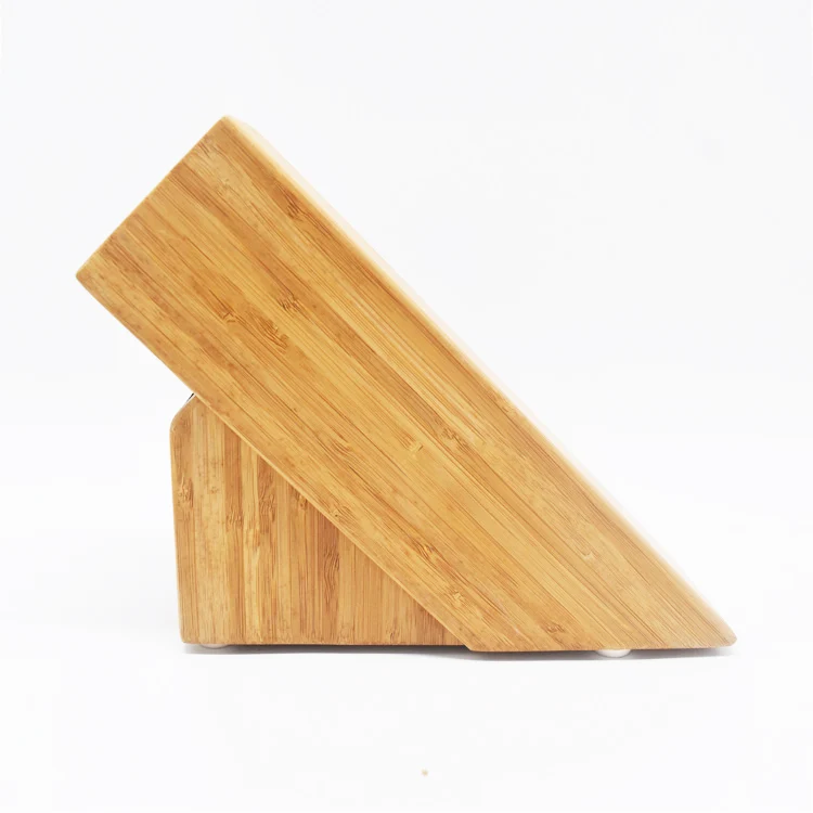 Universal Small Natural Kitchen Organizer Knife Holder Bamboo Knife Block