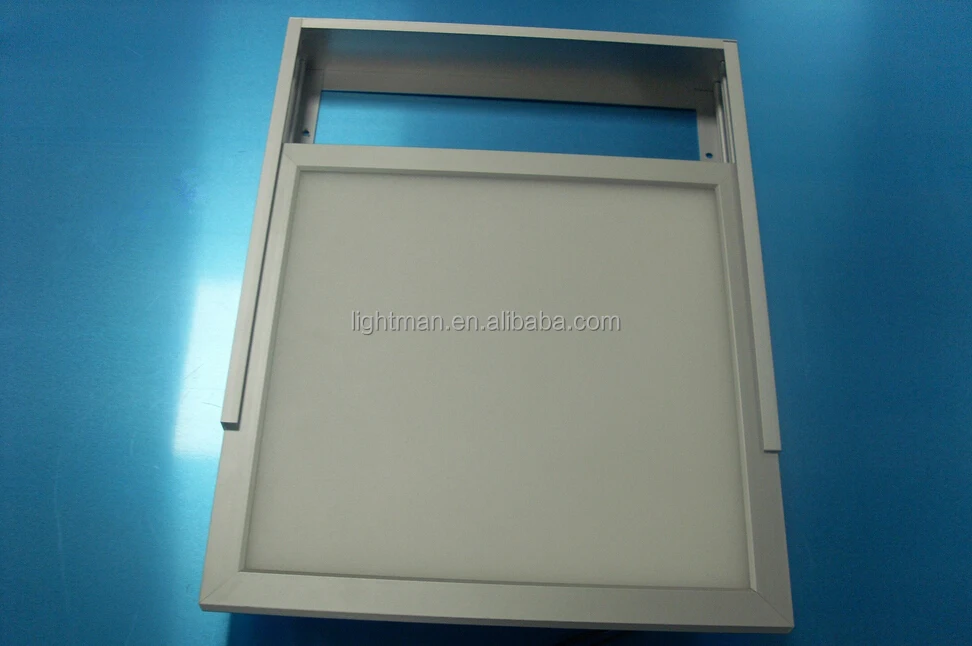 Aluminum Silver White 600x600 60x60 2x2 Led Panel Light Surface Mounted Frame
