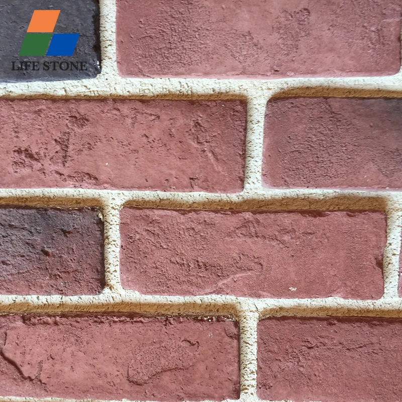 China  factory outdoor decorative wall clay red bricks faux cultural brick wall panel