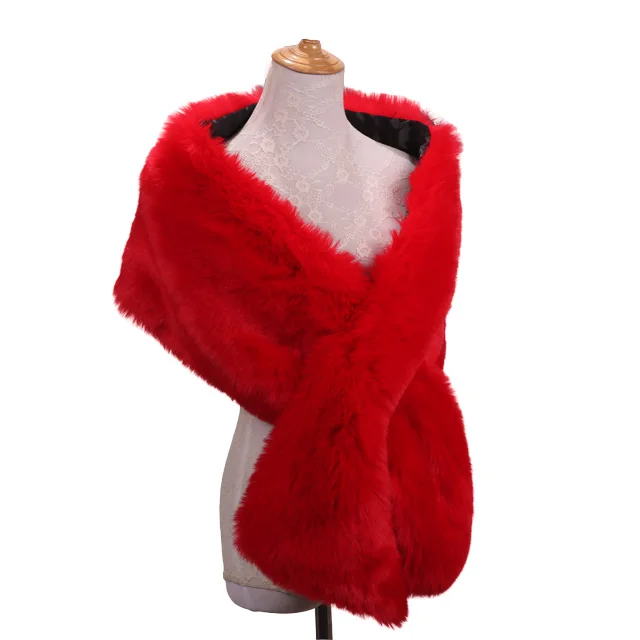 
New Arrival Faux Rabbit Fur Scarf Fluffy Faux Fur Collar Customized Diy Shawl fox fur shawl 