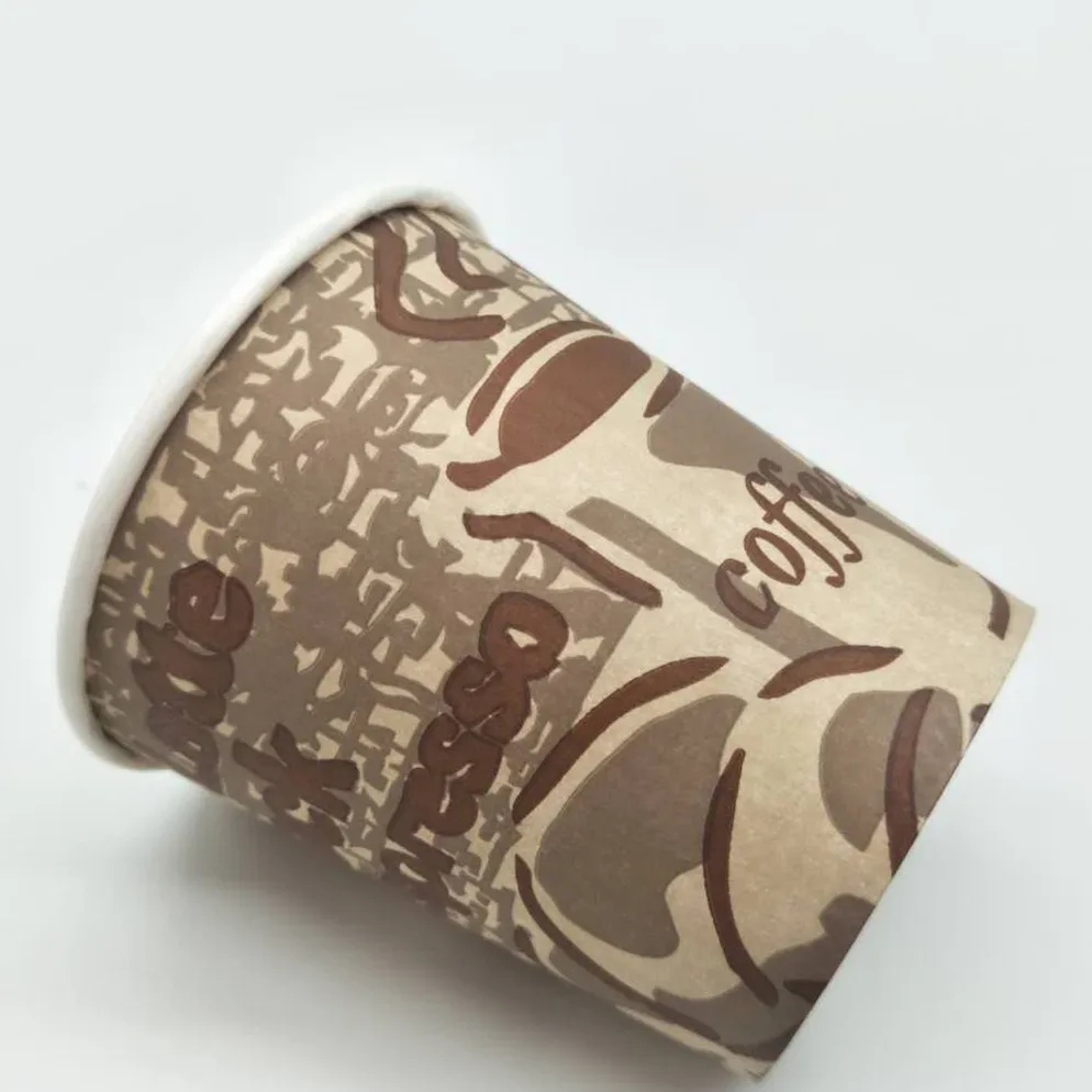 6oz 150ml custom printed disposable coffee paper cup for hot drink