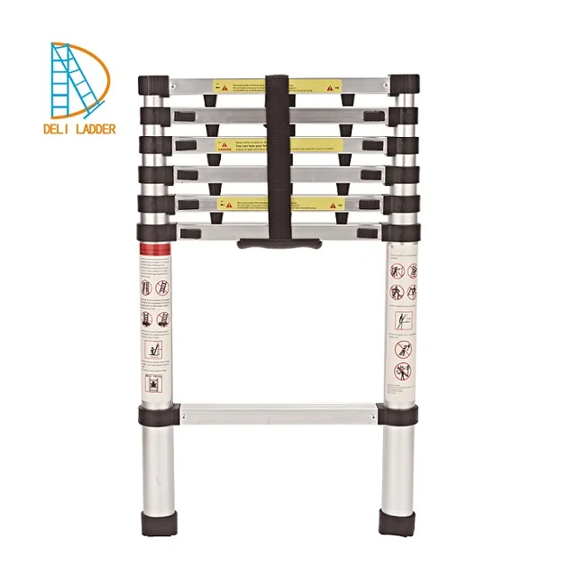 12.5FT Folding Climb Aluminum Ladder Telescopic Extension Step Ladder Multi Purpose ladder stool stairs