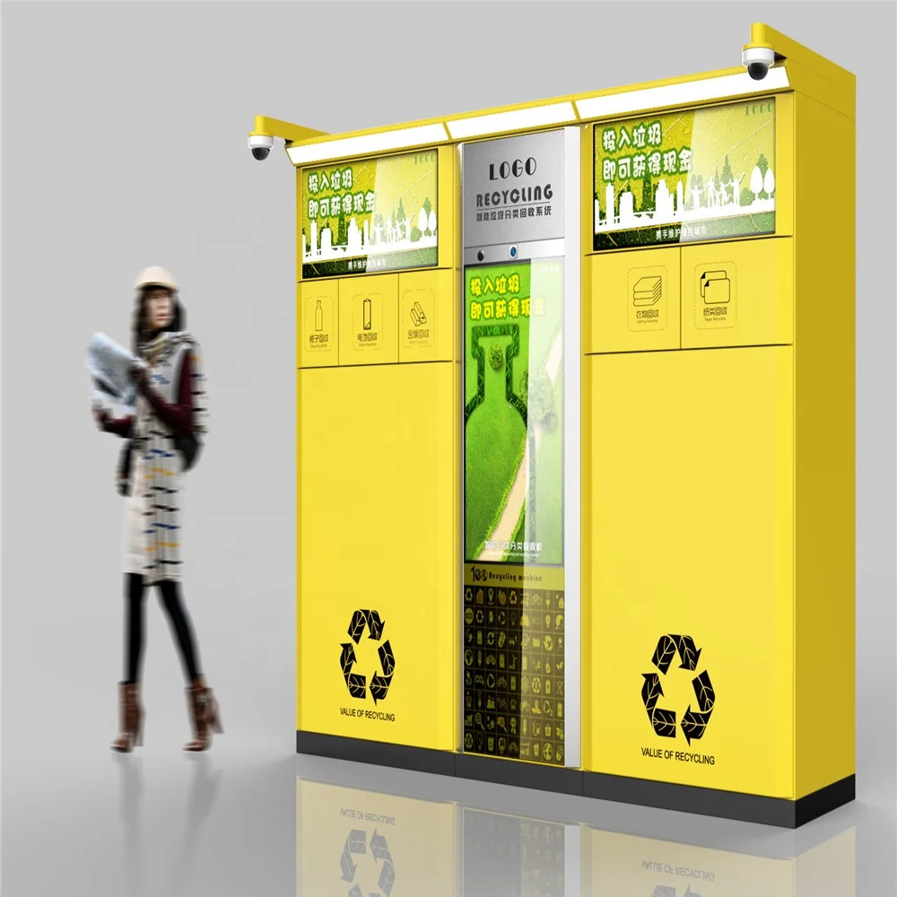 
Intelligent outdoor reverse vending machine, screw and general compression,provide free solutions for long-term development. 