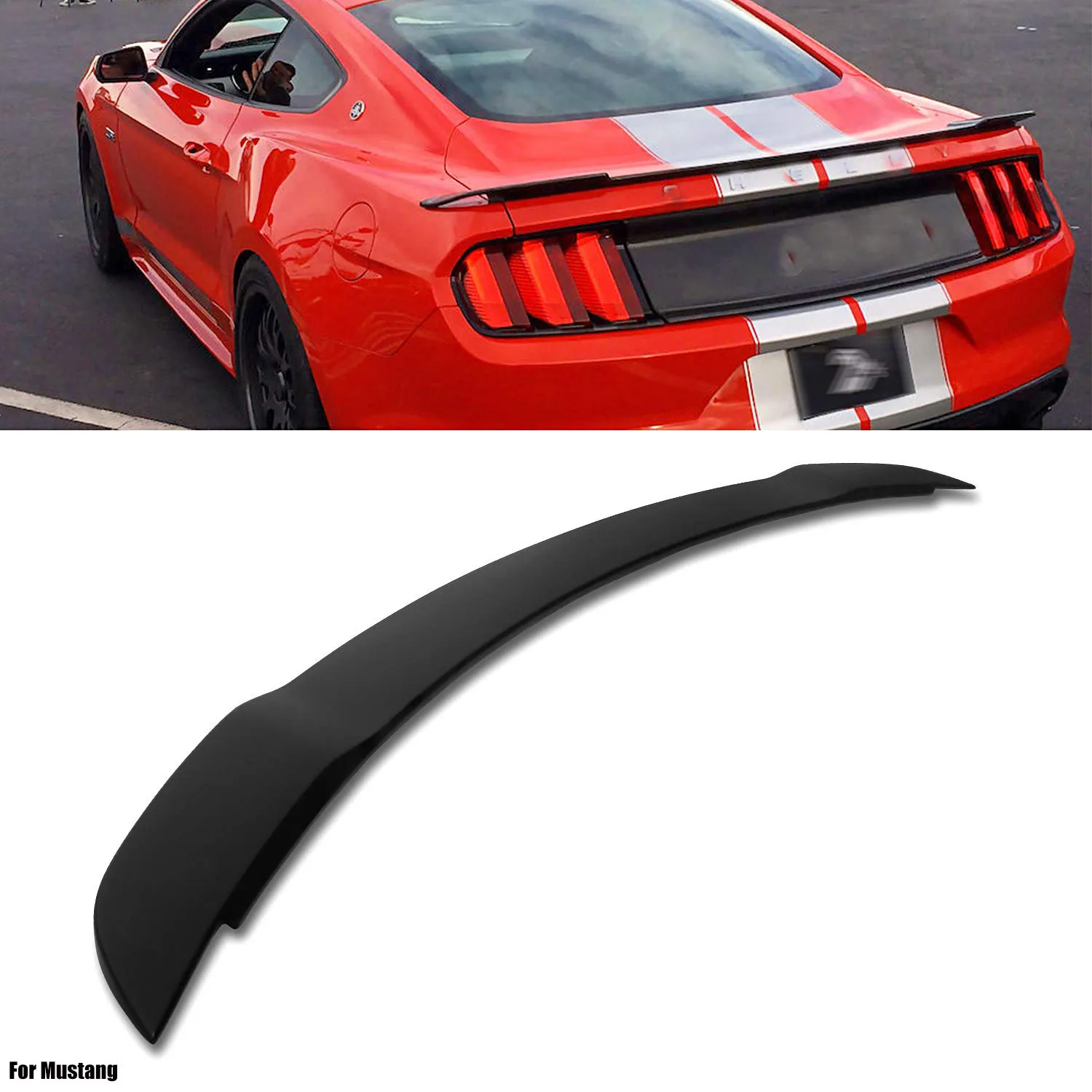 
ABS Spoiler Wing For 2005-2009 Mustang GT500 Style Flush Mount Rear Spoiler 