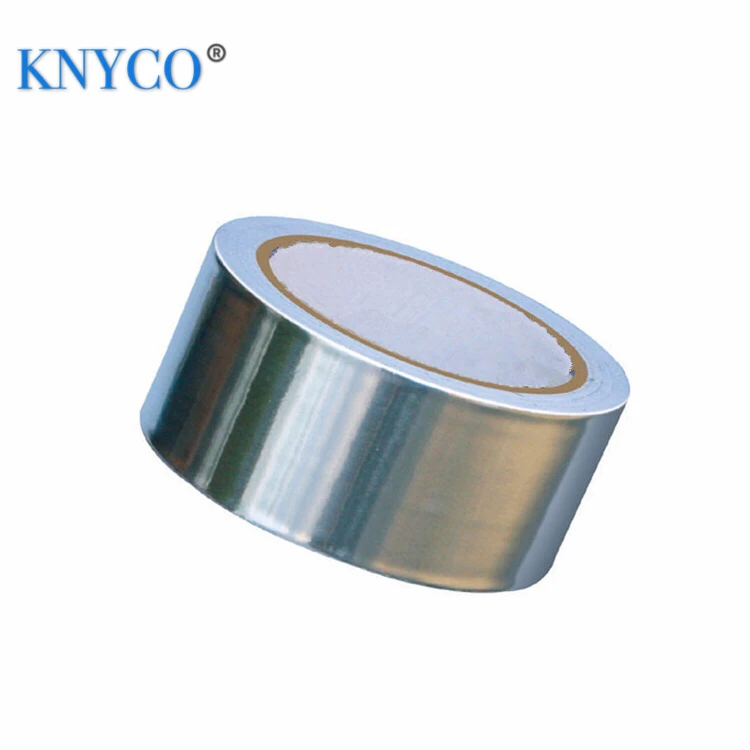 Customized thickness and size silver self adhesive aluminum foil  tape for air conditioner  heat preservation
