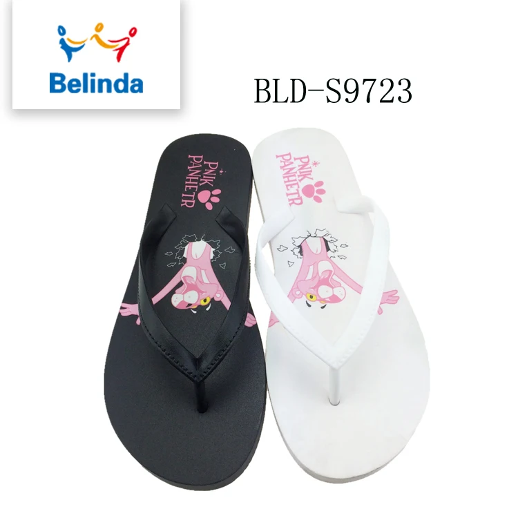 Оптовая продажа черные и белые шлепанцы тапочки для леди