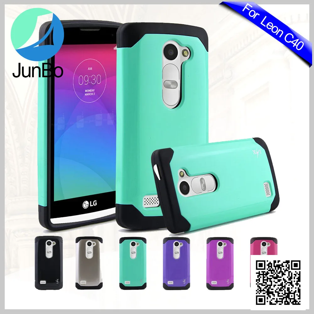2 in 1 Soft Silicon Gel Plastic Phone Case for LG Leon C40