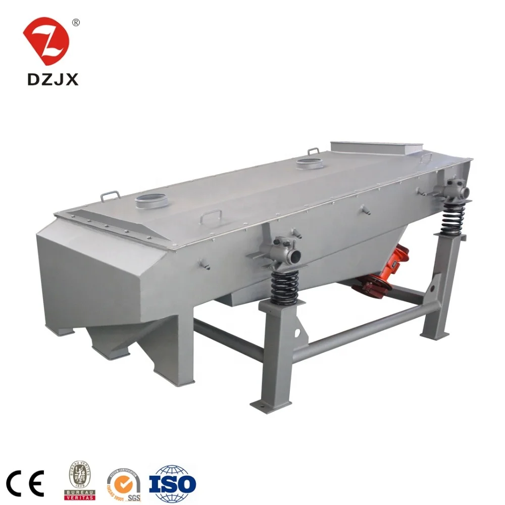 DZJX Grain Coffee Bean Stainless Steel Fish Linear Vibrating Screen Sieve Machine for pumpkin seeds silicon powder sugar sand