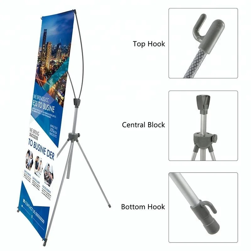 New design x banner floor stand 80 x 180 cm from factory