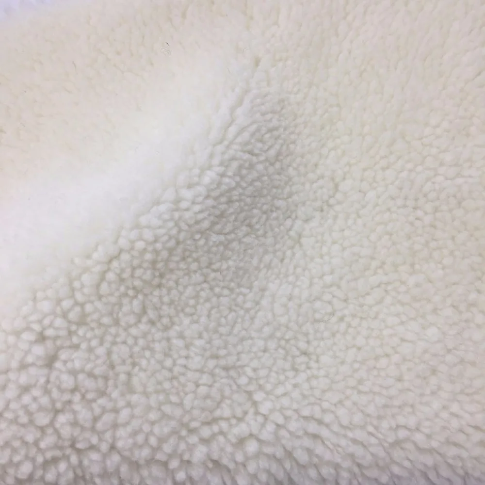 Заводская поставка 100% белая кипяченая шерстяная ткань для одежды