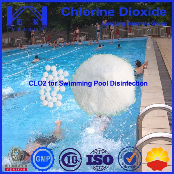 
Swimming Pool Chemical / Swimming Pools Sterilization Chlorine Dioxide / Chemical of Water Treatment for Sale 