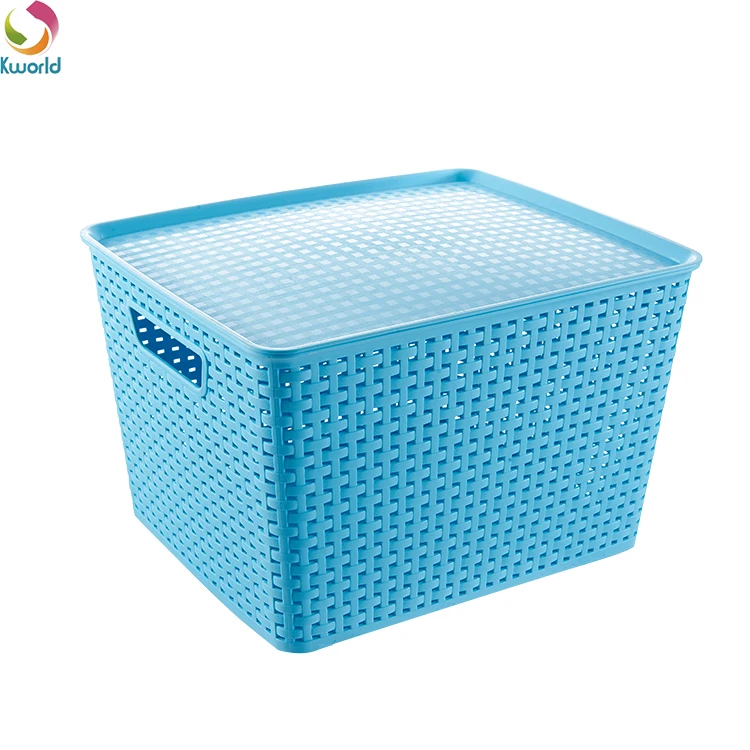 plastic rattan storage box