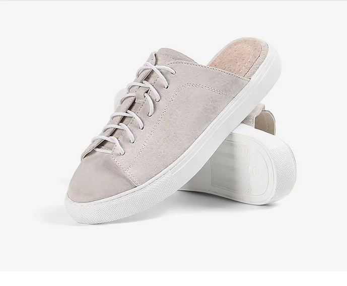 Gril casual sneaker shoes Women Casual slipper Wholesale suede ladies lace up slippers