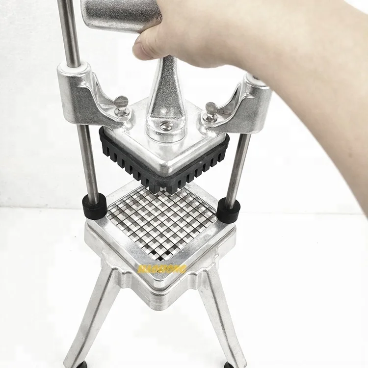 commercial Aluminum 1/2 inch manual vegetable fruit cutter /easy chopper