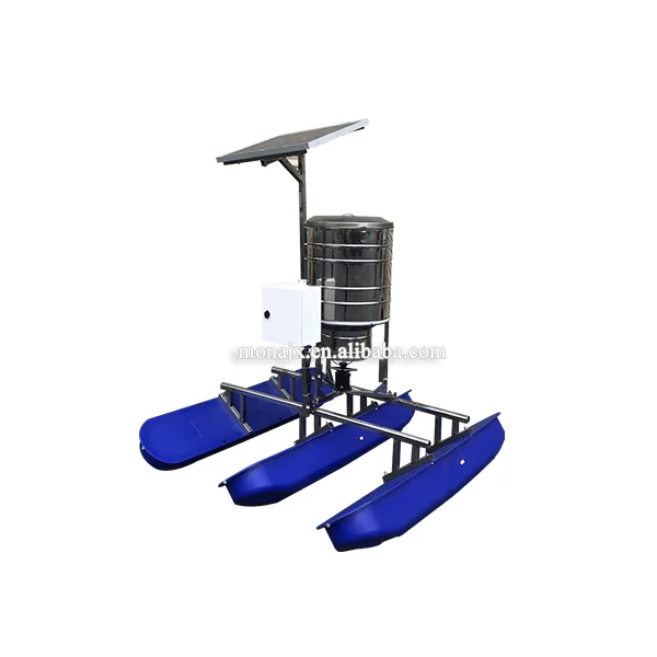 
Solar Auto Feeder For shrimp fish pond with rotating and throwing type 