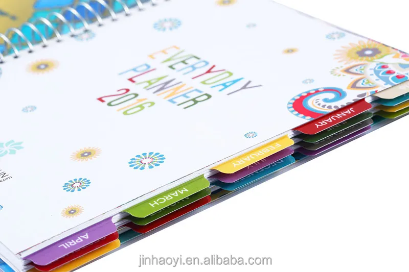 Customized w-o spiral binding bound publisher school writing notebook printing