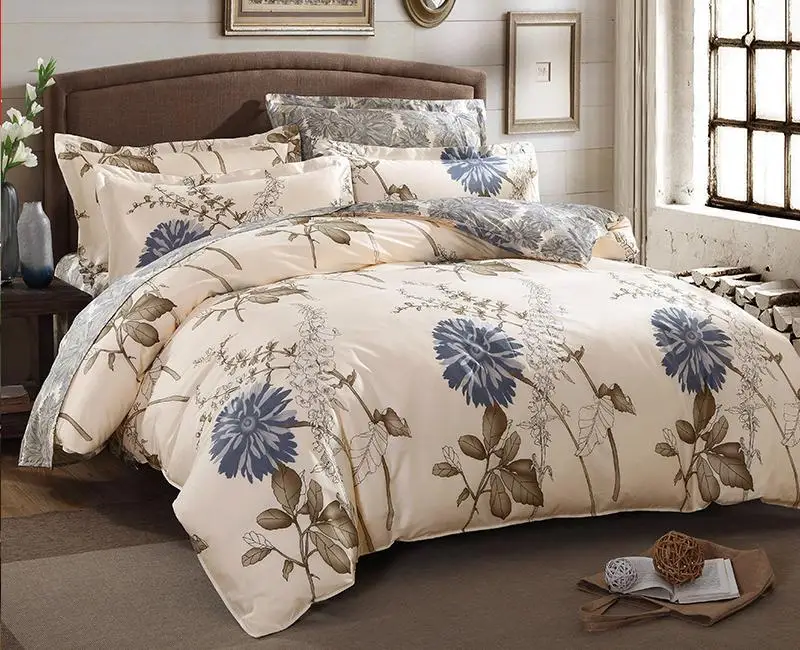 
100% Cotton Hot Selling Cheap Bedding Set inc Duvet sets & bedsheet& pillowcases  (60696614477)