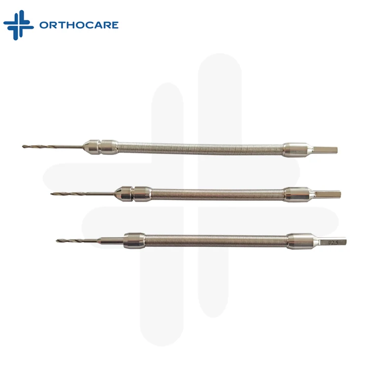Quick Coupling Flexible Drill Bit Pelvic Instruments Set Orthopedic Implants ORTHOCARE 200mm, 220mm 3.2mm, 2.5mm Accepted CN;JIA