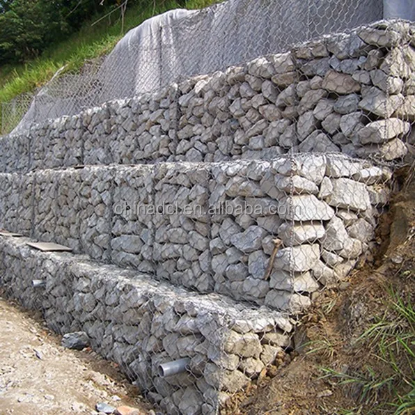 hexagonal woven steel wire mesh gabion/Maccaferri gabions