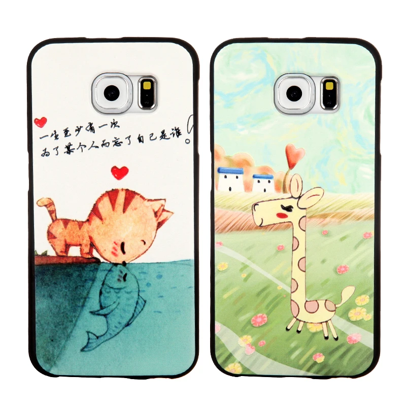 
Black TPU Material Sublimation 3D Phone Case for Samsung S6 S7 edge C7 A9 Silicone Cover for Galaxy J5 J7 Prime C5 Note 5 