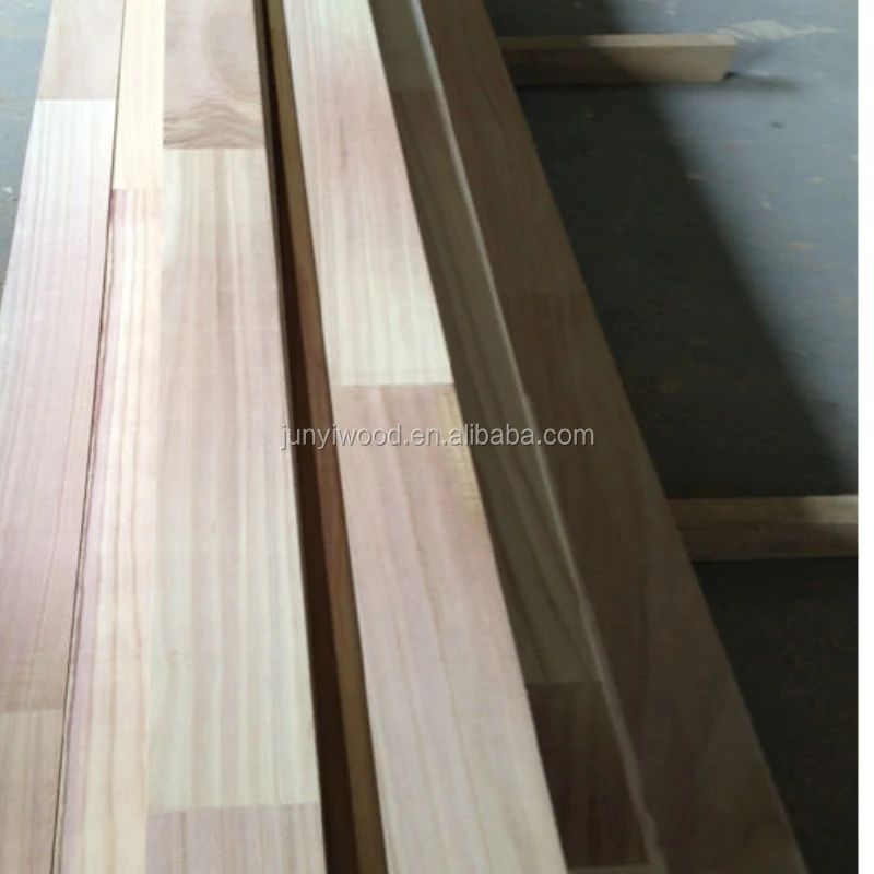 
edge glued Paulownia finger jointed panels 